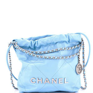 Chanel Mini 22 Chain Hobo Quilted Calfskin